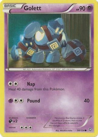 pokemon card golett Golett Golurk AR Set 128-129/908 SV11B Black Bolt