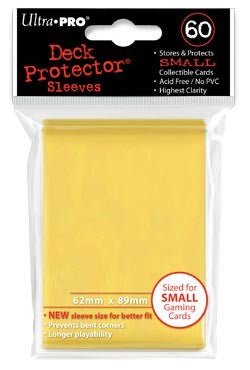 Ultra Pro Small Sized Sleeves - Yellow (60 Card Sleeves)