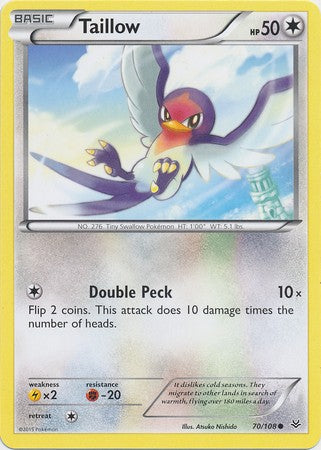 Taillow 70/108 Common - Pokemon XY Roaring Skies Card
