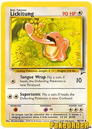 Pokemon Base Set 2 Uncommon Card - Lickitung 48/130