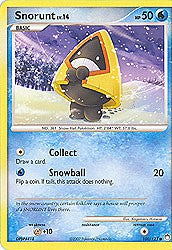 Pokemon Diamond & Pearl Mysterious Treasures- Snorunt