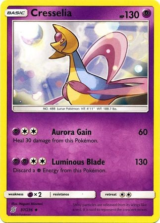 Cresselia - 87/236 - Uncommon Sun & Moon: Unified Minds