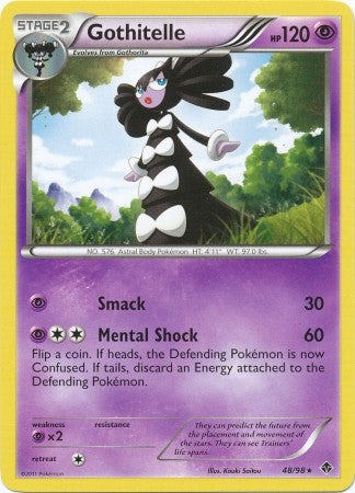 Pokemon Emerging Powers Rare Card - Gothitelle 48/98