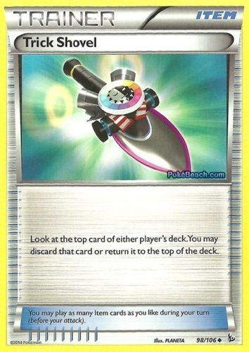 Trick Shovel 98/106 - Pokemon XY Flashfire Uncommon Trainer Card