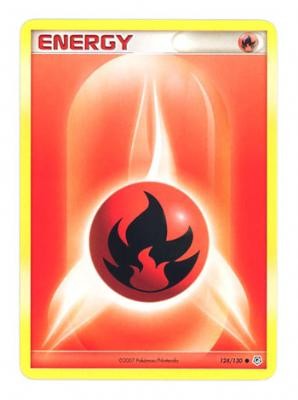 Pokemon Diamond & Pearl Common Card - Fire Energy 124/130