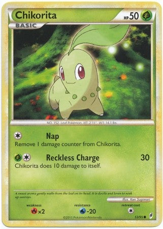 Pokemon Call Of Legends Chikorita 53/95 Common Card