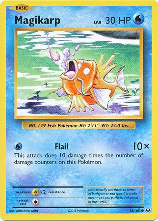 Magikarp 33/108 Common - Pokemon XY Evolutions Single Card