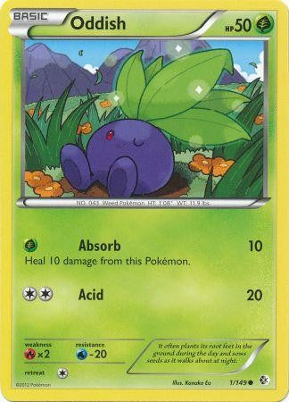 Oddish 1/149 - Pokemon Boundaries Crossed Common Card