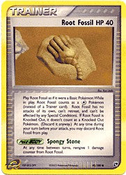 Pokemon Sandstorm Common Card - Root Fossil HP 40 92/100