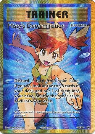 Misty's Determination 108/108 Full Art - Pokemon XY Evolutions Single Card