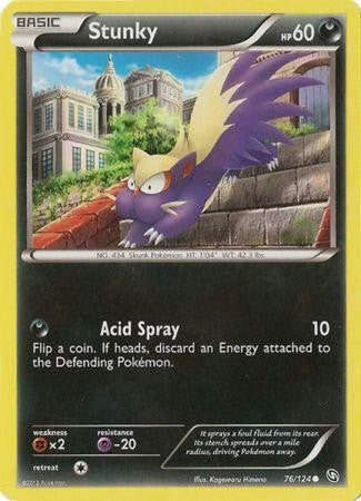 Stunky 76/124 - Pokemon Dragons Exalted Common Card