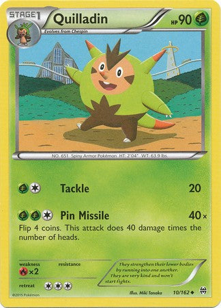 Quilladin 10/162 Uncommon - Pokemon XY Break Through Card