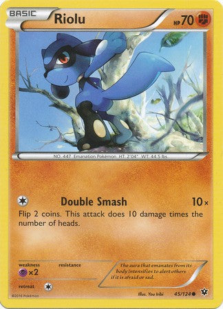 Riolu 45/124 Common - Pokemon XY Fates Collide Card