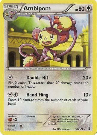 Pokemon Black & White Dragons Exalted Rare Ambipom #100 Pokemon Black & White Dragons Exalted Rare Ambipom #100