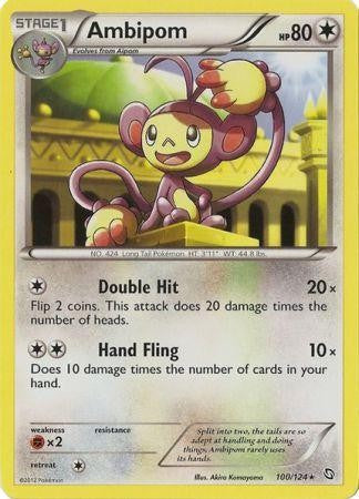 Ambipom 100/124 - Pokemon Dragons Exalted Rare Card