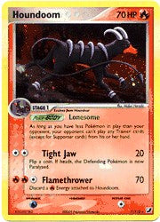 Pokemon EX Unseen Forces Holo Rare Card - Houndoom 7/115