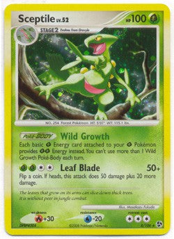 Pokemon Diamond & Pearl Great Encounters Rare Sceptile #8 Pokemon Diamond & Pearl Great Encounters Rare Sceptile #8