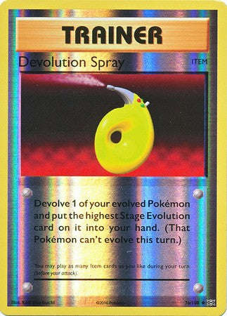 Devolution Spray 76/108 Uncommon - Reverse Pokemon XY Evolutions Single Card PokeOrder.com Devolution Spray 76/108 Uncommon - Reverse Pokemon XY Evolutions Single Card PokeOrder.com