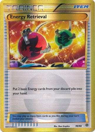Energy Retrieval 99/98 SECRET RARE - Pokemon XY Ancient Origins Card