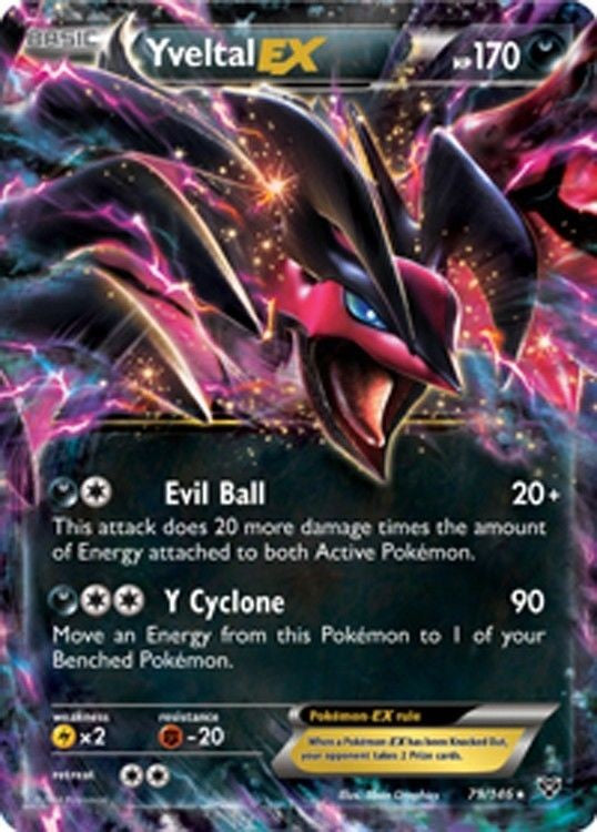 Yveltal EX 79/146 - Pokemon XY Holo Ultra Rare Card