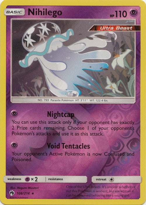 Nihilego - 106/214 (Reverse Foil) Pokemon » SM Lost Thunder HR