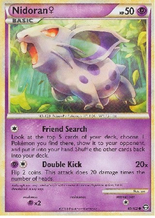 Pokemon Card HS Triumphant Nidoran Common 69/102
