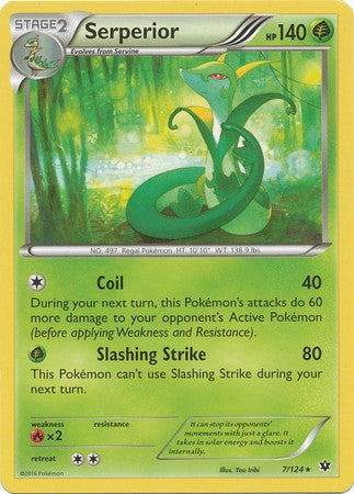 Serperior 7/124 Rare - Pokemon XY Fates Collide Card