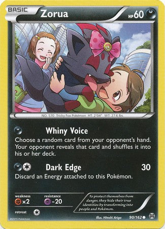Zorua 90/162 Common - Pokemon XY Break Through Card