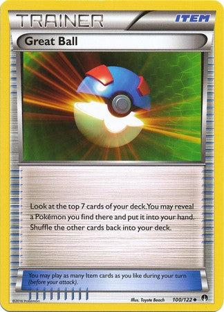Great Ball 100/122 Uncommon - Pokemon XY Breakpoint Card