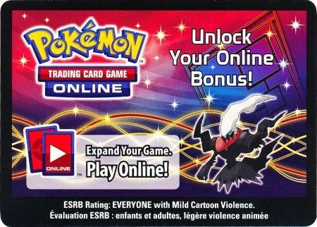 Pokemon Darkrai 2012 Fall Legends Legendary EX Tin Online Code Card