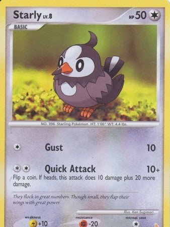 Pokemon Common Promo Single Card - Starly 7/11