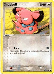 Pokemon EX Unseen Forces Common Card - Snubbull 74/115