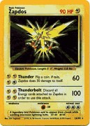 Pokemon Basic Holofoil Card - Zapdos 16/102