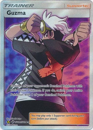 Guzma - SV84/SV94 - Full Art Ultra Rare Sun & Moon: Hidden Fates Singles