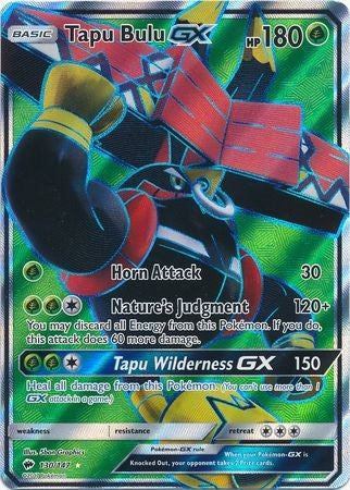 Tapu Bulu GX 130/147 Full Art - Pokemon Sun & Moon Burning Shadows Card