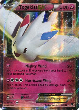 Togekiss EX 83/122 Ultra Rare - Pokemon XY Breakpoint Card