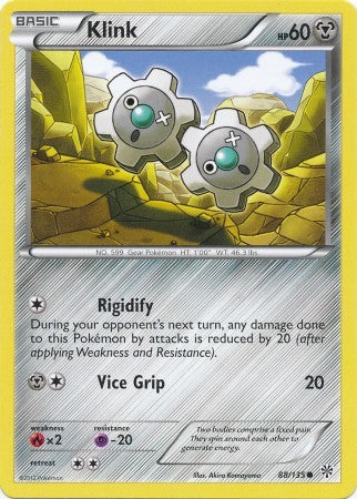 Klink 88/135 - Pokemon Plasma Storm Common Card