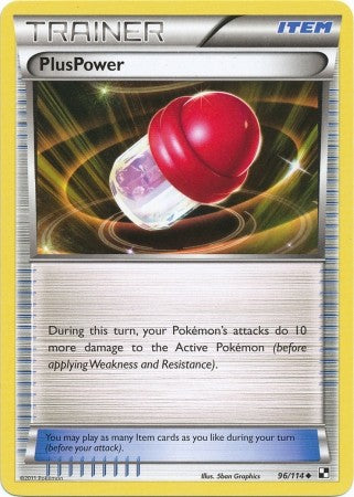 Pokemon Black & White PlusPower 96/114 Uncommon Card