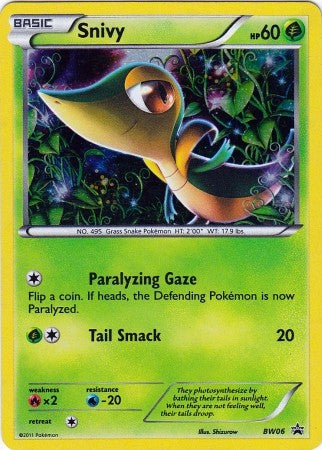 Snivy BW06 - Pokemon Black & White Holo Promo Card