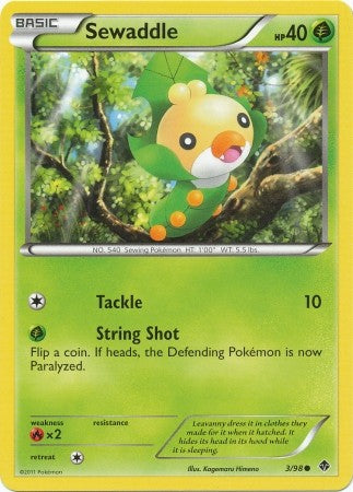 sewaddle pokemon card value Pokemon Emerging Powers Sewaddle #3