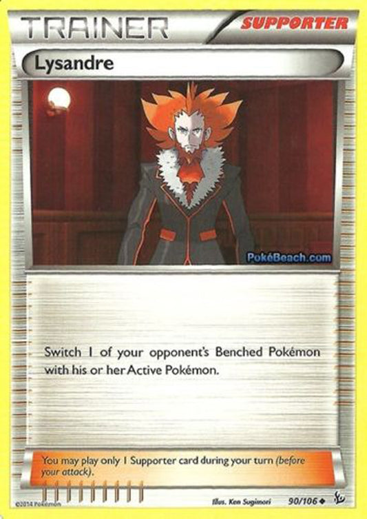 Lysandre 90/106 - Pokemon XY Flashfire Uncommon Trainer Card