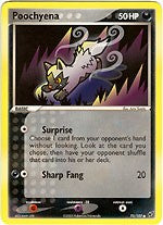Pokemon EX Deoxys Common Card - Poochyena 70/107