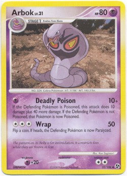 Arbok 33/106 - Great Encounters Reverse Holofoil NM-Mint Reverse Holofoil Arbok 33/106 - Great Encounters Reverse Holofoil NM-Mint Reverse Holofoil