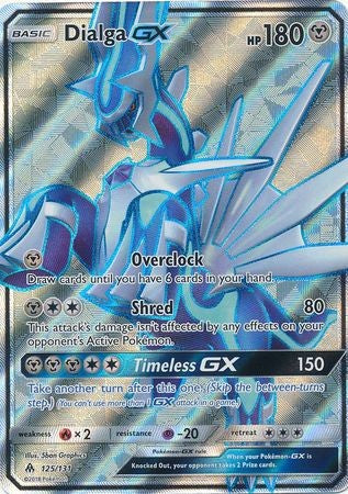 Dialga GX 125/131 Full Art - Pokemon Sun & Moon Forbidden Light Card