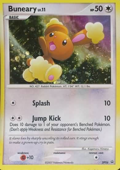 Pokemon Diamond & Pearl Holo Rare Promo Card - Buneary DP06