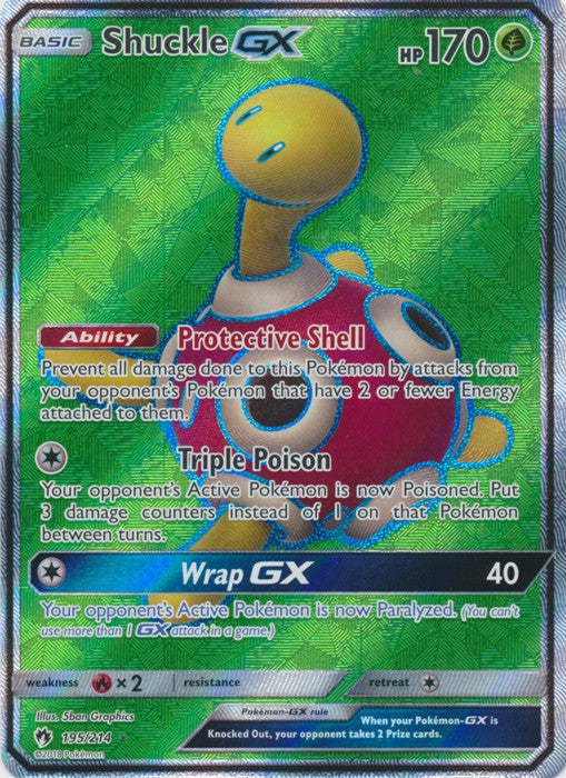 Shuckle GX - 195/214 - Sun & Moon: Lost Thunder Full Art Ultra Rare