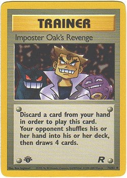 Pokemon Team Rocket Uncommon Card - Imposter Oak's Revenge 76/82