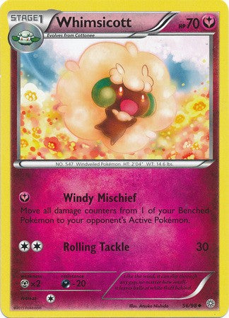 Whimsicott 56/98 UNCOMMON - Pokemon XY Ancient Origins Card