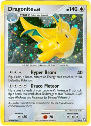 Pokemon Legends Awakened Holo Rare Card - Dragonite 2/146