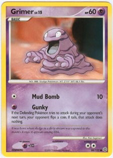 Pokemon Secret Wonders Common Card - Grimer 88/132
